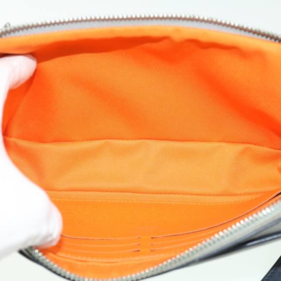 LOUIS VUITTON Monogram satellite alpha Clutch Bag Silver M44171 LV Auth 32344A - Picture 10 of 16